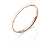 Mono White Bangle (Rose Gold / White)