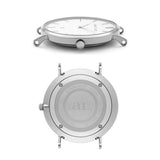 Charcoal Suede Kensington 40 (Silver)