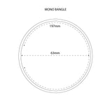 Mono Black Bangle (Rose Gold / Black)