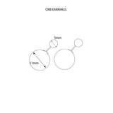 Orb Earrings (Silver)